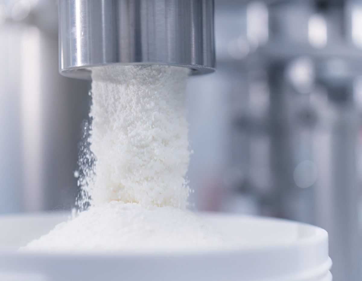 Manufacturing Powder Substance and output from machine. Powder Material Handling Equipment.