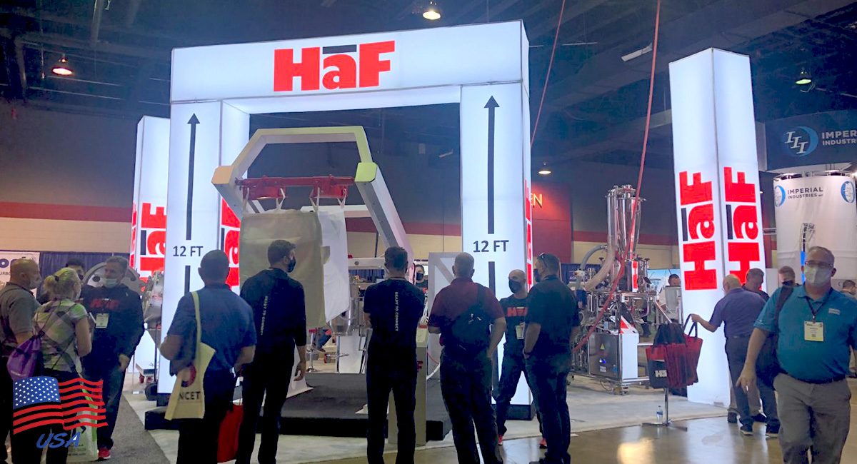 HaF Equipment Consumers at Trade Show Display Booth